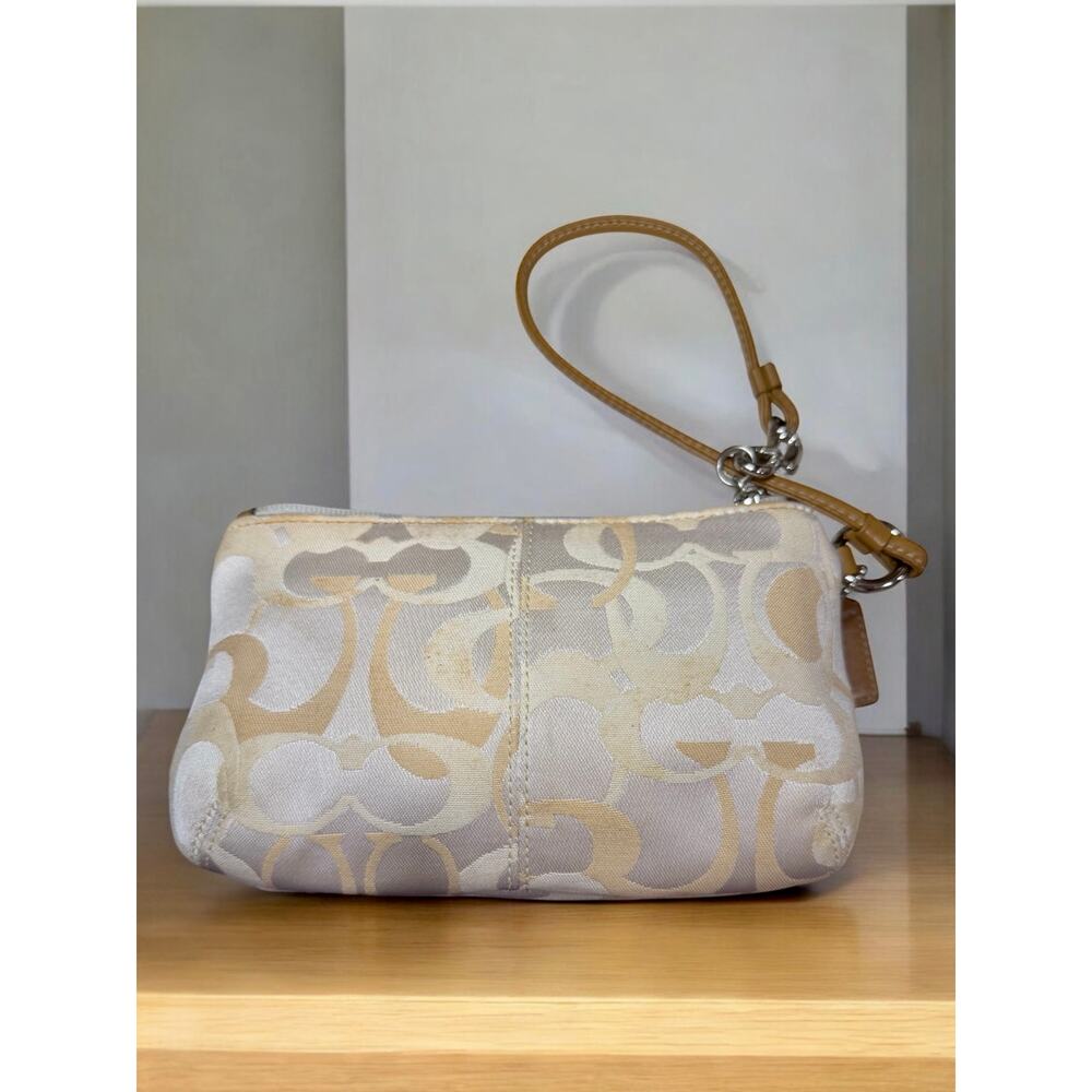 Y2K Coach F14711 Zoe Signature Optic Convertible Hobo Bag & Wristlet - Picture 7 of 16